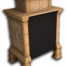 Печь-камин КОСТРОМА пристенный двухъярусный (цвет изразцов белый/ваниль) КИМРпечь                 
